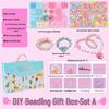 Beaded Toy Kit for Girls: DIY String Beads for Handmade Necklaces - Educational Birthday Gift