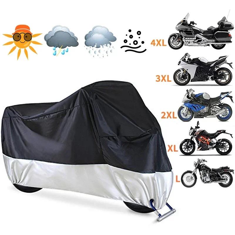 Waterproof Motorcycle Cover Outdoor Motorcycle Rain Clothing Protector Dust Sunshade Motorbike Cover UV Gear Protective
