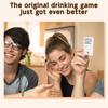 Party board game, drinking card game, 100 question cards, romantic and slightly teasing challenges, suitable for parties, 9x2.9x6.8 cm, orange