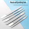 Double-Sided Stainless Steel Nail File for Manicure & Pedicure