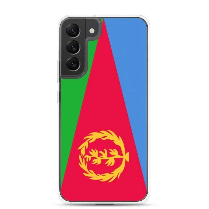 Coque Téléphone - Samsung - Galaxy S22 Ultra - Drapeau Érythrée - Souple - Multicolore