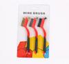 3pc Double-Headed Cleaning Brush Set: Stainless Steel & Copper Wire for Rust Removal, Antique Cleaning, and Crevice Detailing.