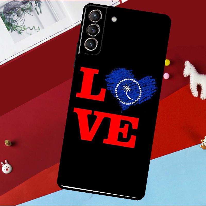 Chuuk Chuukese Pride 691 Flag Funda For Samsung Galaxy S26 S25 S24 S21 S22 S20 Ultra S9 S10 Plus S23 FE S25 FE Phone Case