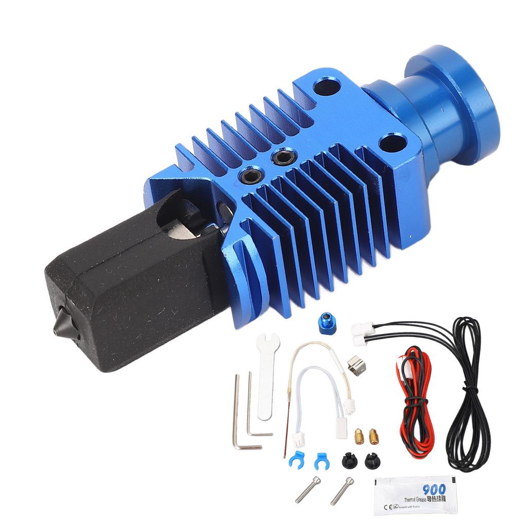 Extruder Hotend Kit 24V 48W Extrusion Head Hardened Steel Brass Nozzle Assembly for Ender 3 V2 3D