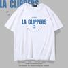 Los Angeles Clippers George 13 Short-sleeved T-shirt for Men and Women In Summer Creative Text Loose Cotton Half-sleeves