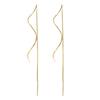 Korean version of wavy long earrings, earrings, women's temperament sweet light luxury trend spiral tassel temperament earrings, women's stud earrings