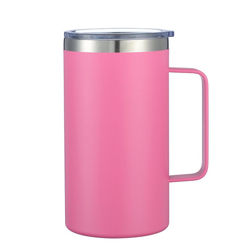 30oz Car Thermos Cup - 304 Stainless Steel Vacuum Insulated, Spray-Painted for Hot & Cold Drinks