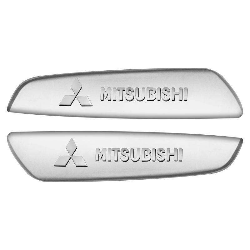 2 stuks 3D Auto Carrosserie Spatbord Zijembleem Achterklep Badge Stickers Voor Mitsubishi Outlander Lancer 9 10 Pajero L200 EX ASX Creatief