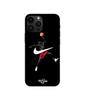 Cover per telefono - Nike - Iphone 15 Pro - Morbida - Silicone - Logo Jordan nero