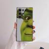 Cartoon S-Shrek Funny Phone Case For Samsung Galaxy S25 S24 S22 S23 Ultra S21 S20 Plus 5G Frosted Non-Slip Full Cover Soft Case