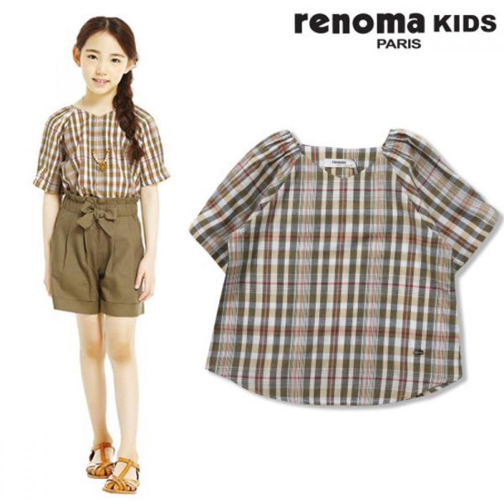 

[renoma Kids] Блузка в разноцветную клетку для девочек R1922b330 R1922B330_05 (beige)/120