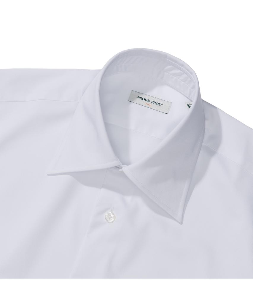 PRODESHIRT [Slim & Non-Ironing] Bamboo Regular Collar Shirt (White)