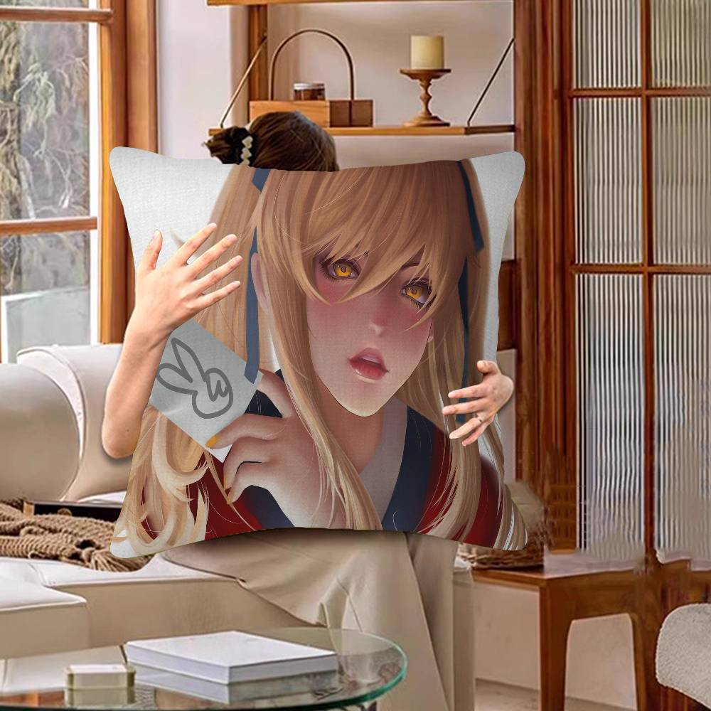 

Kakegurui Anime Pillow Cushion Cover Pillowcase Living Room Sofa Home Decor Customized 30cmx30cm