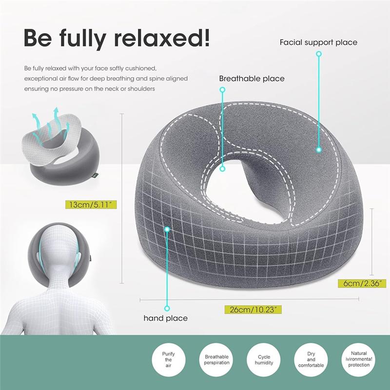 2025 Trend Face Down Pillow Massage Pillow For Bed Headrest Prone Down Sleeping,BBL Pillow After Surgery Post Eye Surgery