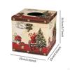 Weihnachten Taschentuchbox Abdeckung Serviette Mode Statue Papierhalter Organizer für Tischplatte