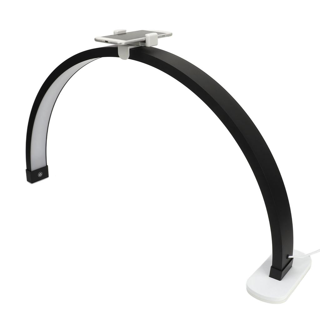 29.5in Half Moon Nail Desk Lamp 40W 3200‑5600K 2000LM Button Control Manicure Desk Lamp for Nail Eyelash Extension