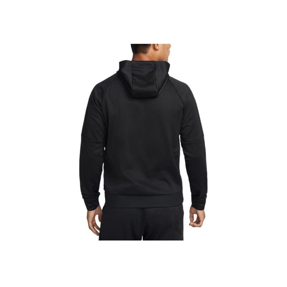 Nike Logo Print Drawstring Hoodie Long Sleeve Sweatshirt Men Tops Black DQ5402-010
