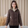 Middle-aged and Elderly Women's Clothing Cold-proof Padded Jacket Jacket Stand-up Collar Thickened Warm Down Padded Jacket