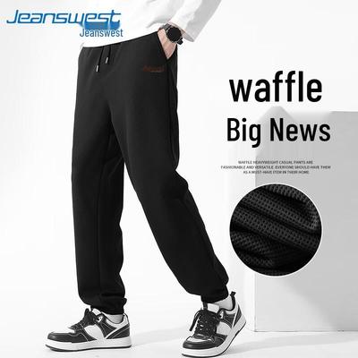 Jeanswest Herren Locker geschnittene schwere Waffel-Jogginghose