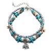 Tree of Life Anklets For Women Turtle Shell Starfish Elephant Ankle Bracelet Multilayer Chain On Leg Foot Boho Summer Jewelry