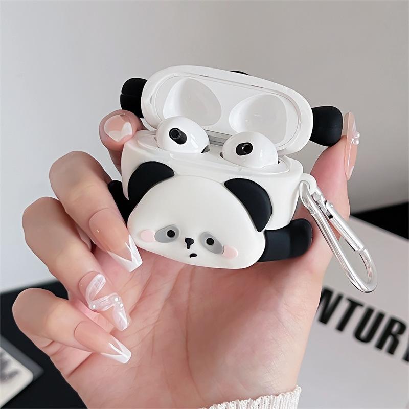 Three-dimensional cute handstand giant panda is suitable for AirPods 1 /1 earphone protective case 1pro second and third generation new models