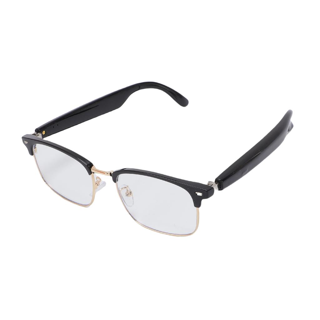 Smarte Brille HD-Sound Sprachhilfe Blaulichtblockierende Bluetooth-Brille Eingebaute Mikrofone Lautsprecher für Android Anrufe entgegennehmen