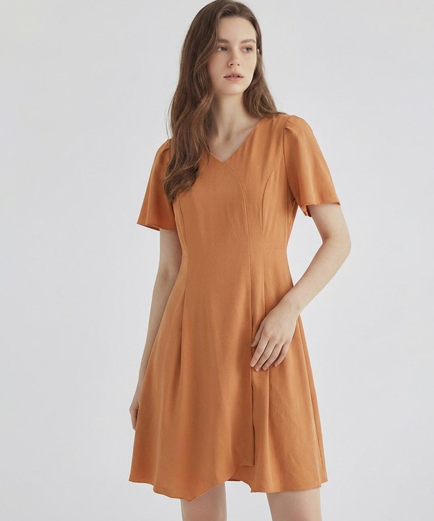 MESENSE V-Neck Short Sleeve Dress_Mb26Opm116A