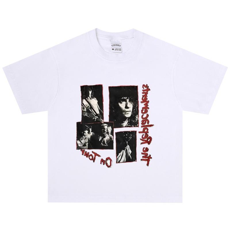 

The Replacements Bands Rock Tshirt American High Street Retro Shortsleeved Pure Cotton Vintage Style 4XL
