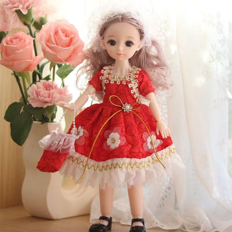 Oblečení pro 30cm panenku Pěkné šaty 1/6 BJD panenka DIY Oblékání Lolita Princeznovská sukně Oblečení Hračka pro dívku Sváteční dárek Doplňky pro panenku