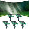 Pack of 5 Adjustable ABS Sprinkler Heads for Efficient For 360 Degree Spray with Distances Up to 34Ft and 60Ft