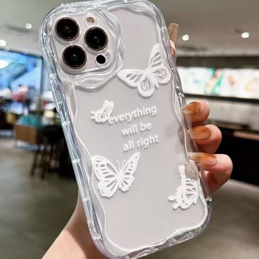 Ins Butterfly for Iphone17pro Mobile Phone Case Apple 15 Bracelet 1413promax New 16 Women