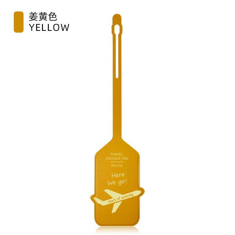 Thickened PU Luggage Tag Women Men Flight Holiday Travel Accessories Suitcase Tags Name ID Address Lable Bag Tags for Luggage