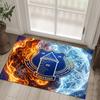 Everton Football Design Crystal Velvet Carpet Cozy Non?Slip Printed Rug For Bedroom Living Room Entrance