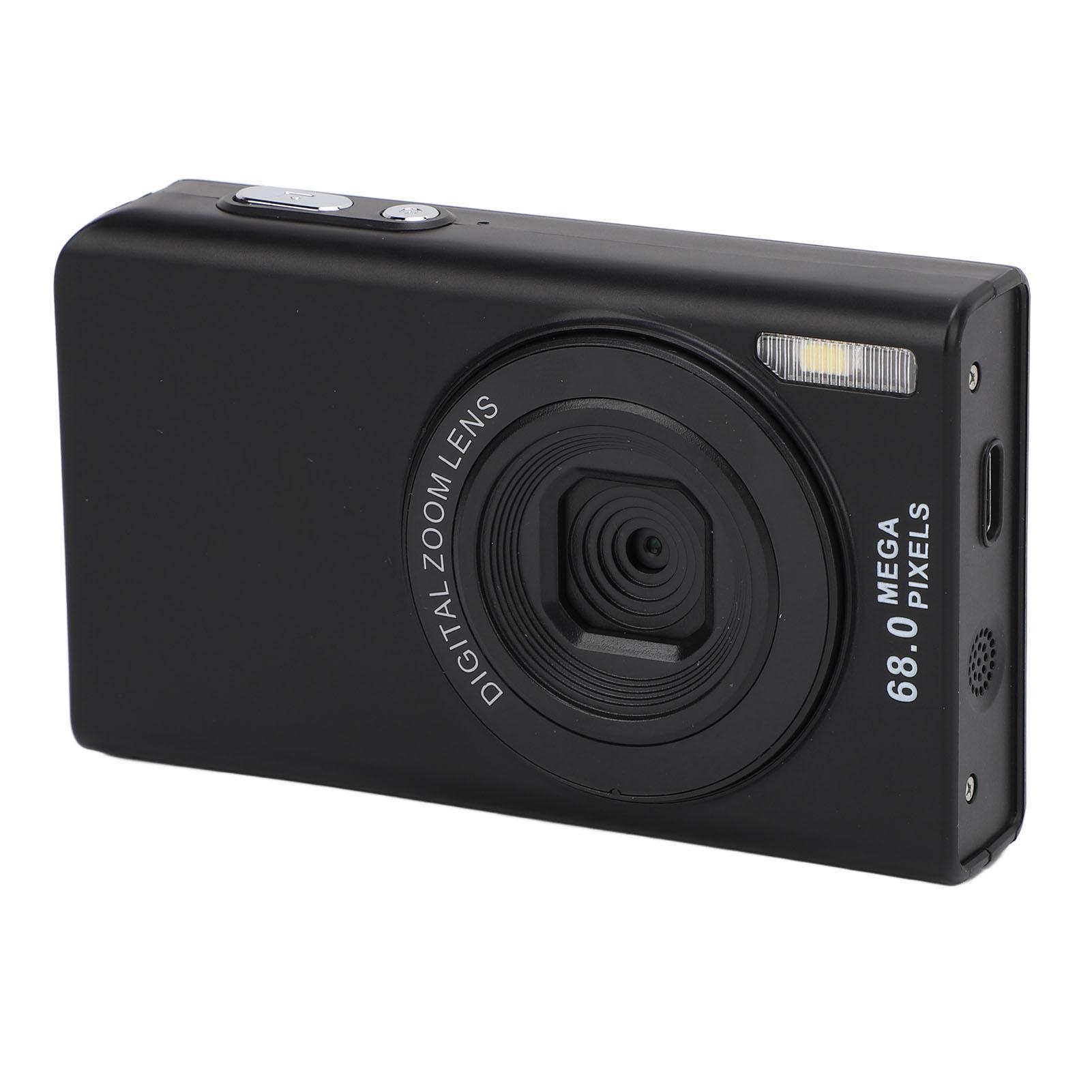 

Digital Camera Smart 4K 68MP 2.4 Inch 16X Zoom Auto Focus Prevents Shake Continuous Shoot Built in чорний