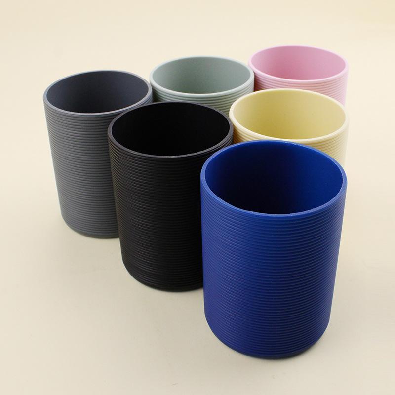 6.5*8.5Cm Insulated Silicone Protective Sleeve For Water Bottle Anti-Slip Protection Covers Reusable Silicone Sleev