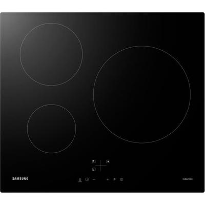 Induktionshäll - SAMSUNG - 3 zoner - B59 x D57 cm - NZ63M3NM1BB/UR - 7200 W - Glasbeläggning - Svart