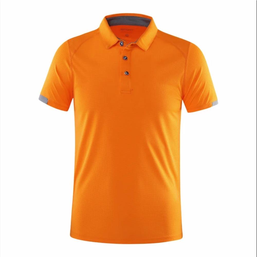 Lässiges Sport-POLO-Shirt mit Kragen, kurzärmelig, schnelltrocknend, Fahrradanzug, Fitnessanzug für Herren