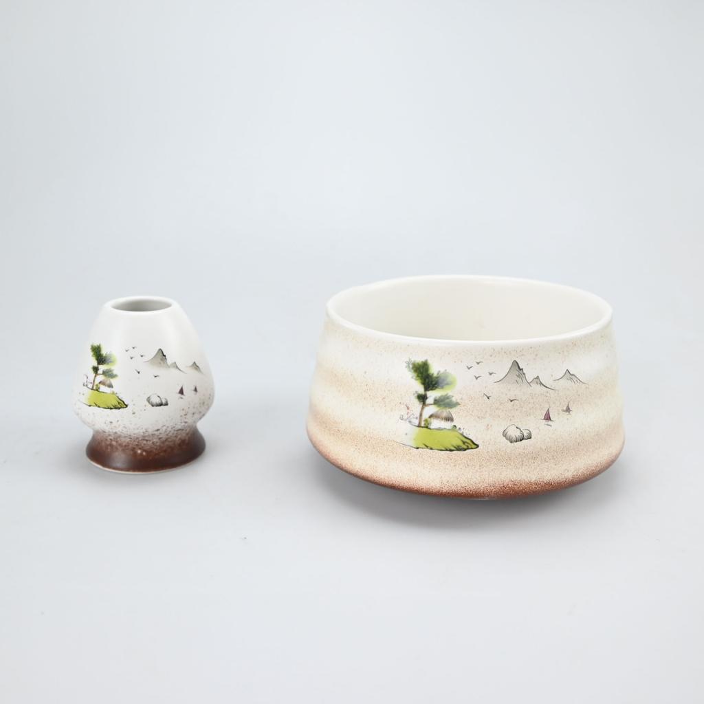 2pcs/4pcs/5pcs/set Japanese Style Matcha Tea Set With Tool Rack, Including Bowl, Whisk, Spoon, Great Gift For Ceremony