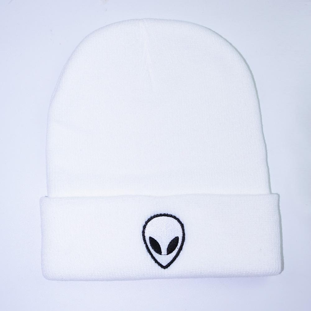 Winter Hip-hop Beanies Hat for Men Big Eye Embroided Street Wear Punk Hat Knitted Bonnet Cap Fashionable Skulles Beanie Hat Male
