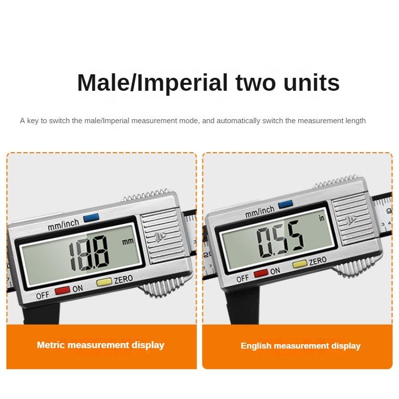 Șubler Vernier Digital 0-150mm Riglă Micrometru Electronic Instrument de Măsurare a Adâncimii Ecartament Instrument 6 Inch