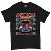 Americas Highways Route 66 Truck American Flag Trucker Gift Tshirt 100 Cotton Oneck Summer Short Sleeve Casual Unisexs Tshirt