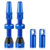 Tubeless Presta Valve Stem 60mm Lightweight Alloy Presta Valve Stem with Valve Core Remover Tool and Valve Stem Caps