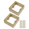 2pcs 30MM Square Spacer Switch Socket Panel Gasket 1 Gang Frame Plate Cover With Screw 86 Type Wire Box Height Pads Switch Parts