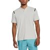 Under Armour Striped Loose Fit Short Sleeve Polo Shirt Men tops Beige 1383982-114