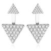 Simple Modern Women Ladies Triangle Ear Stud Earrings Party Jewelry
