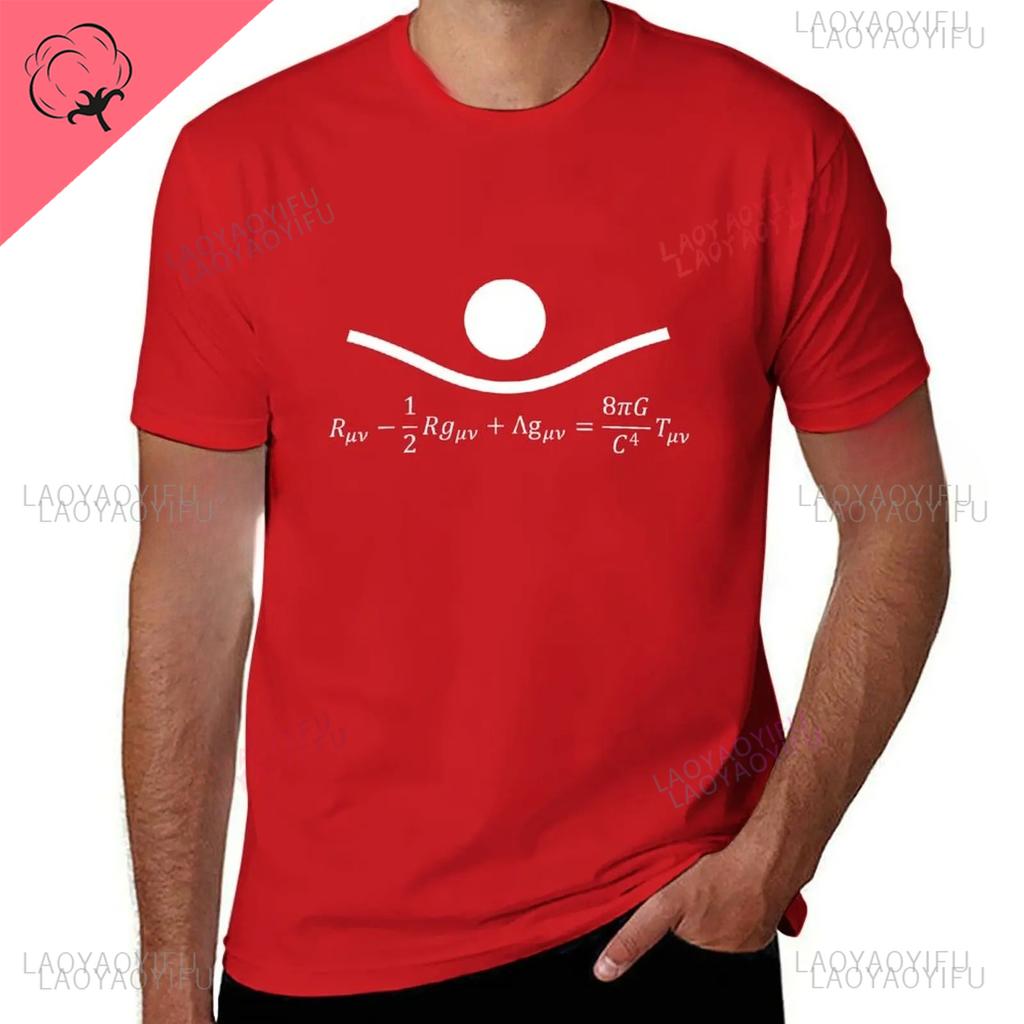 Formula of General Relativity Printed TShirt Hippie Clothes Sublime Short Sleeve Men Streetwear Shortsleev Oneck Unique Tee