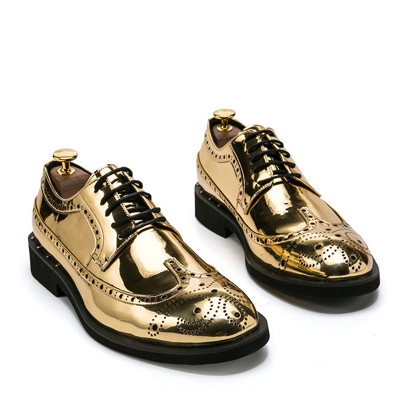 rose gold men dress shoes Men'S Spiked Fashion Loafers (Rose Gold) Dkglo6788Roseg Globe Footwear 9 Shoe main image 1