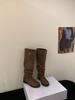 Thick heel French retro knee boots women's boots autumn and winter new tall stacking boots
