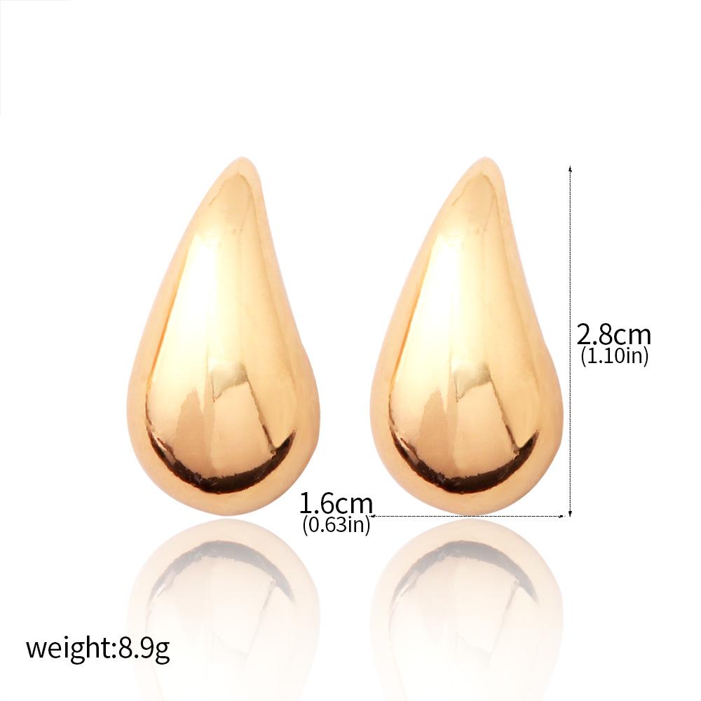 

Модные массивные куполообразные серьги-кольца для женщин, винтажные позолоченные толстые серьги-капли, легкие серьги-гвоздики для ушей