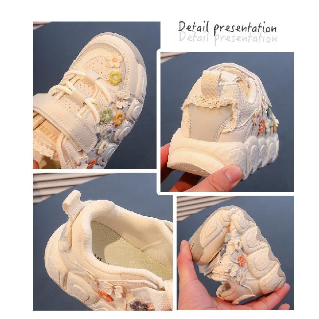 Children's Shoes New Spring and Autumn Breathable Girls' Flower Bread Shoes Small Bow Fashion Student Style Kids Shoes